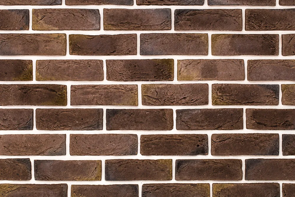 Close-up of a brown brick wall