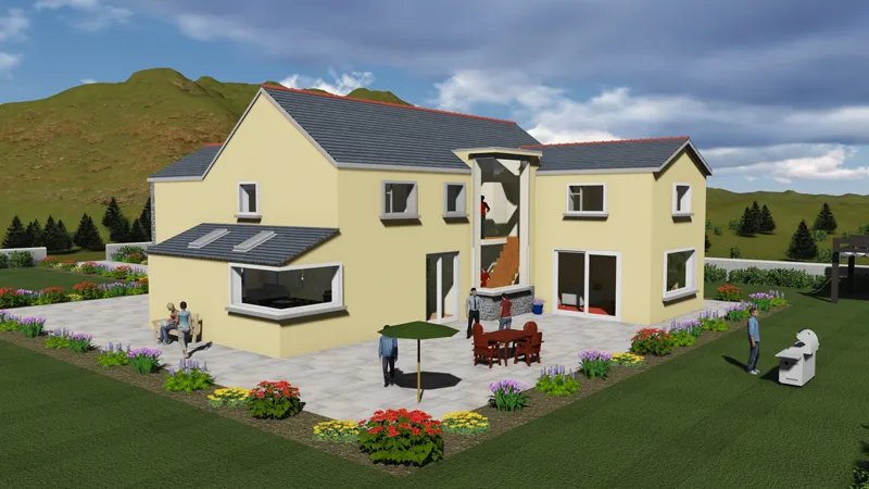 Danarch residential design project, exterior view